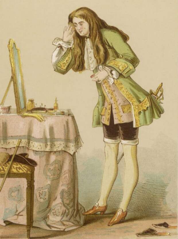 Чулки не всегда были прерогативой женщин. Так выглядел типичный французский франт 17-го - 18-го веков. Картина написана в период с 1674 - 1762.