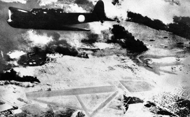 Японский бомбардировщик над Перл-Харбор Пёрл Харбор, история, факты