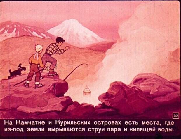 Диафильм вместо учебника по географии