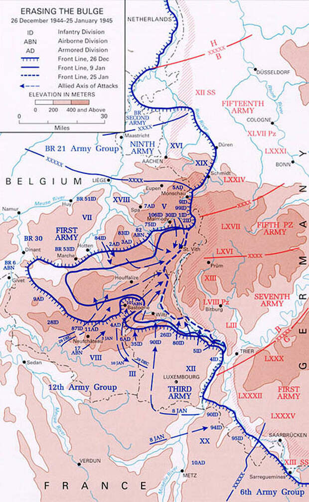 Контрнаступление союзных войск в Арденнах Источник – ww2today.com - Три жарких январских дня в Бюре | Военно-исторический портал Warspot.ru