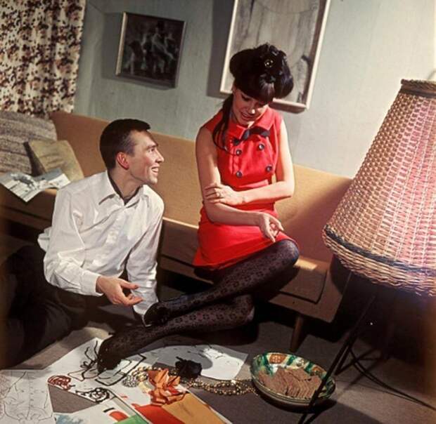 Слава Зайцев и Регина Збарская, 1966 год