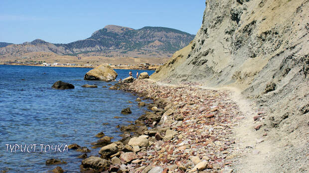 Мыс Меганом, Крым. Тропа вдоль моря