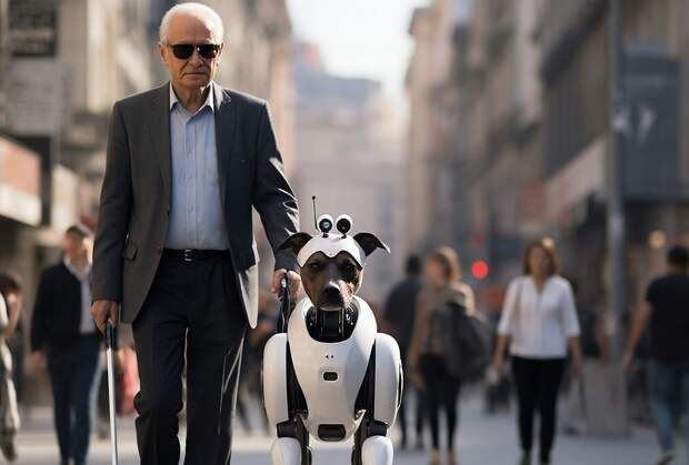 Протестированы робособаки-поводыри на GPT