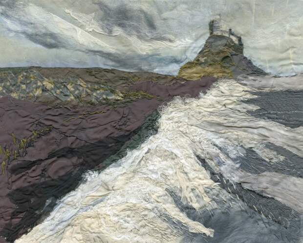 квилт домики море Laura Edgar