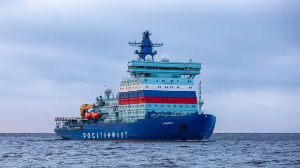 Новый атомный ледокол «Сибирь» передан в эксплуатацию «Росатому»