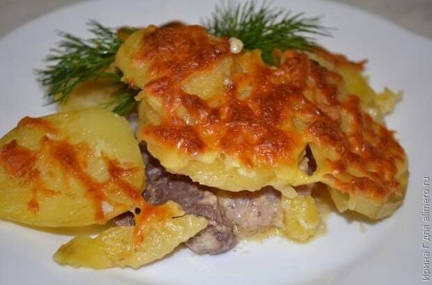 Картофель с мясом по-французски рецепт Картофель с мясом по-французски рецепт