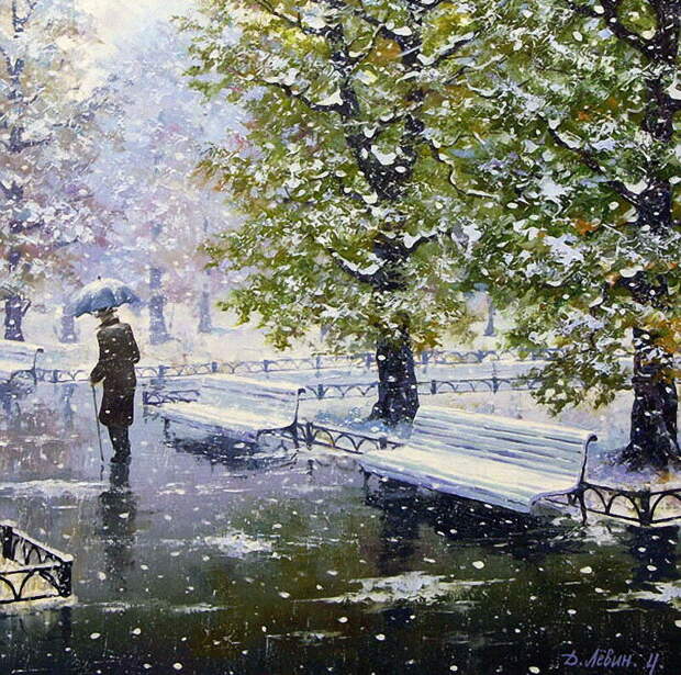 Прекрасные зимние пейзажи Дмитрия Лёвина