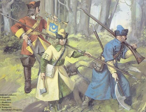Пехота и драгуны Великого княжества Литовского Источник: Brzezinski R. Polish Armies 1569–1696 (2) - «Второй фронт» Хмельниччины: литовская армия | Военно-исторический портал Warspot.ru