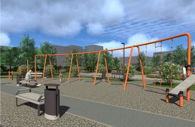 Тулякам показали, как будет выглядеть сквер "Встреча" после благоустройства