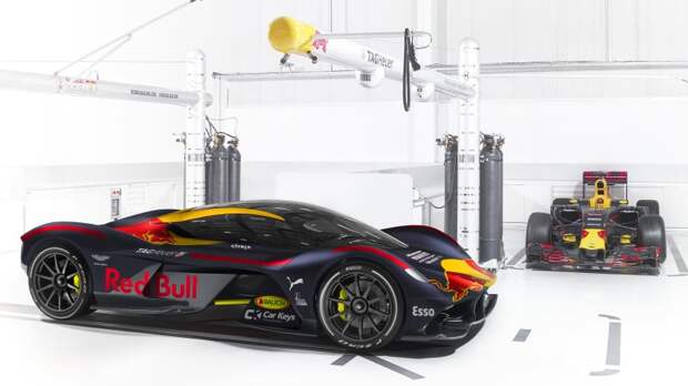 Aston Martin RB 001 в ливрее Red Bull Racing ливрея, суперкары, формула 1