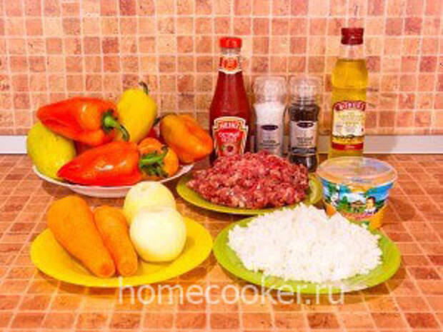 Ingredienty dlya farshirovannyh pertsev 300x225 Фаршированные перцы