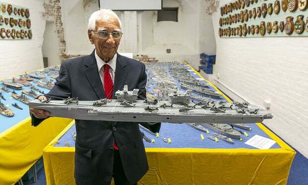 Phillip recently completed a magnificent 3ft replica of the HMS Queen Elizabeth aircraft carrier which took him eight months