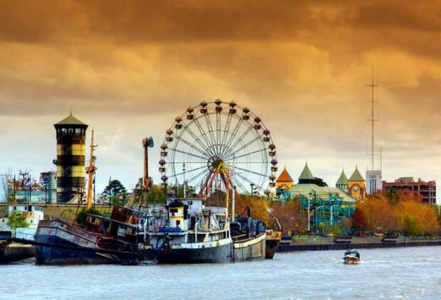 Аргентинский город на воде. /Фото: pinterest.de