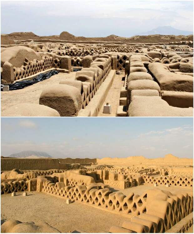 В отдельно взятой цитадели были все структуры, присущие городу, включая дворец вождя, храм, главную площадь и кладбище (Chan Chan, Перу).