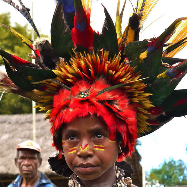 2749 Папуасы из Новой Гвинеи