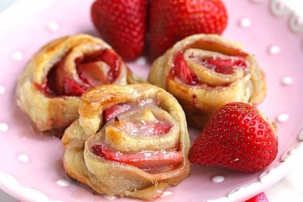 клубничные роллы