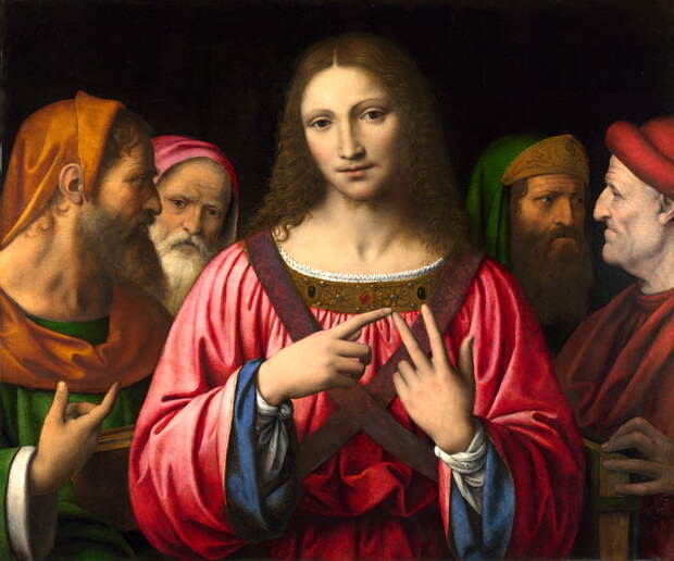 Bernardino Luini - Christ among the Doctors. Национальная галерея, Часть 1