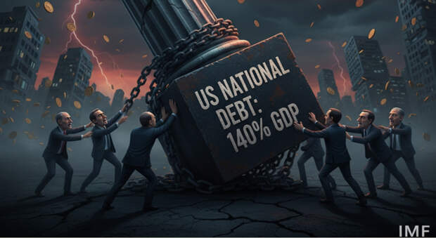 МВФ предупреждает: долг США в 140% ВВП угрожает всей мировой экономике