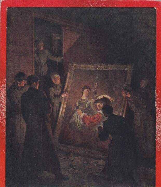 Встреча с Рембрандтом. Художник Ю. Трузе-Терновская. 1958 год