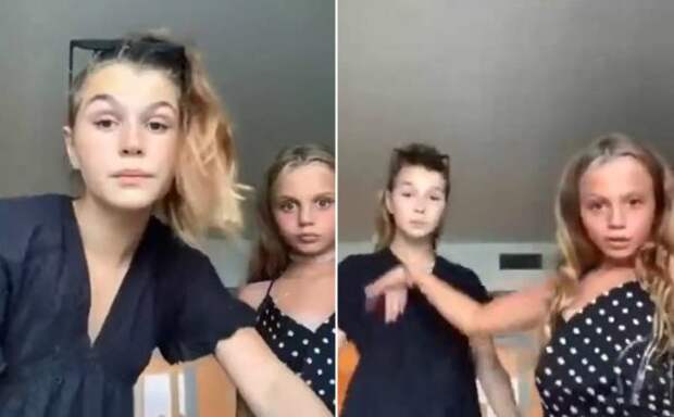 Кадры из видео девочек в TikTok Кадры из видео девочек в TikTok