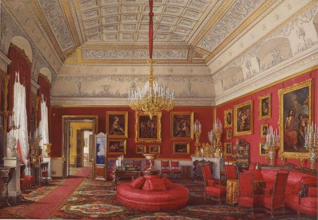 Большой кабинет великой княгини Марии Николаевны.