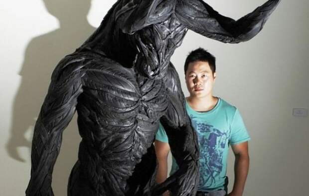 Скульптуры из автомобильных шин от Yong Ho Ji (Йонг Хо Джи) (10 фото)