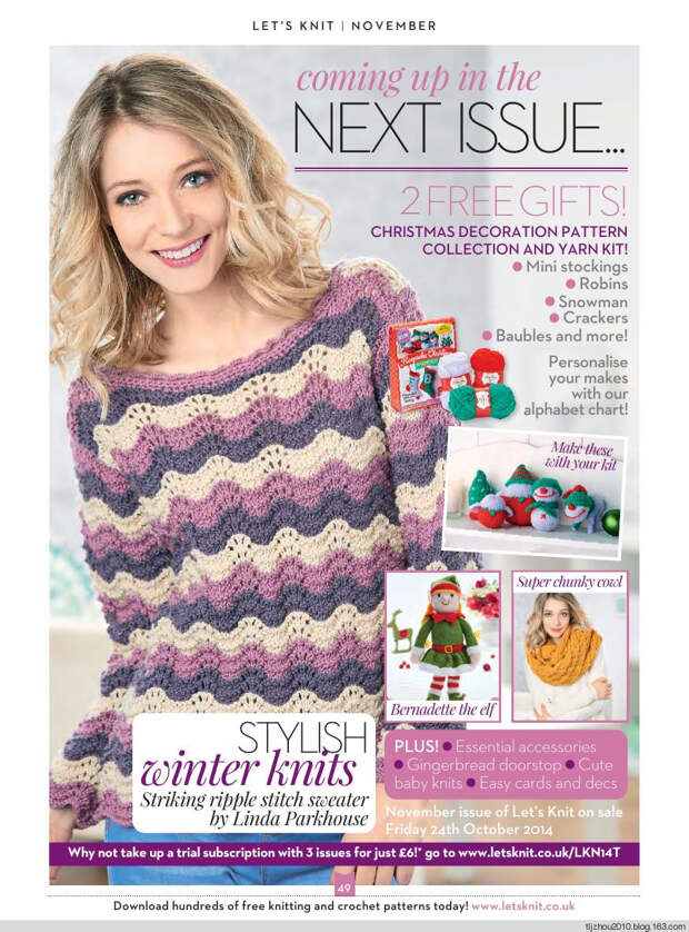 Lets Knit Single Issue Xmas Spec №14 2014 - 紫苏 - 紫苏的博客 Lets Knit Single Issue Xmas Spec №14 2014 - 紫苏 - 紫苏的博客