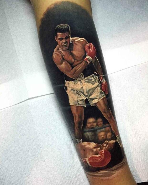 Tattoo artist Steve Butcher photorealistic color realism tattoo, portrait | Тату-мастер Steve Butcher фотореалистичные цветные татуировки , портретный реализм
