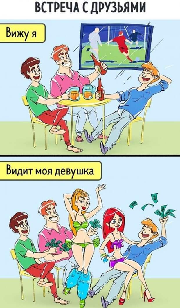 Мир глазами мужчин и женщин (12 фото)