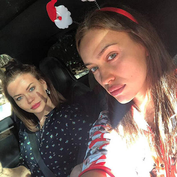 Ирина Шейк с сестрой Татьяной