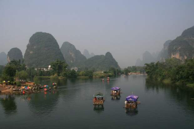 Красивые пейзажи Гуйлинь (Guilin)