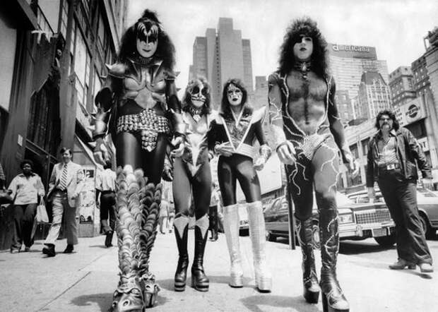 Группа Kiss на улицах Нью-Йорка, 1976 г история, факты, фото