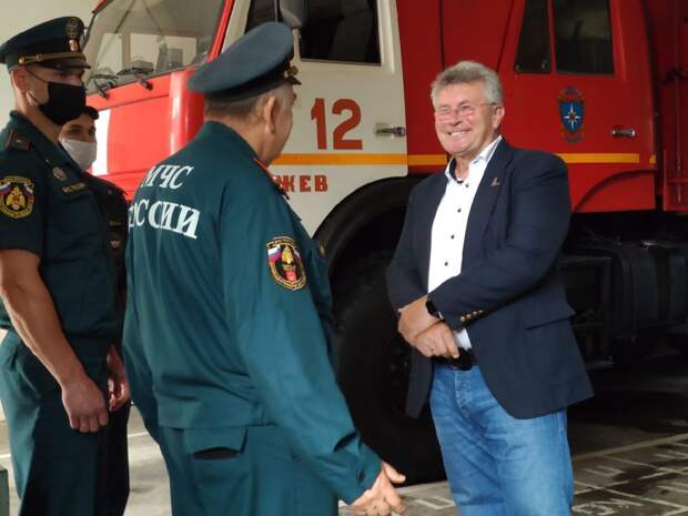 Андрей Белоцерковский посетил Ржевскую пожарную часть имени Героя Советского Союза Александра Константинова