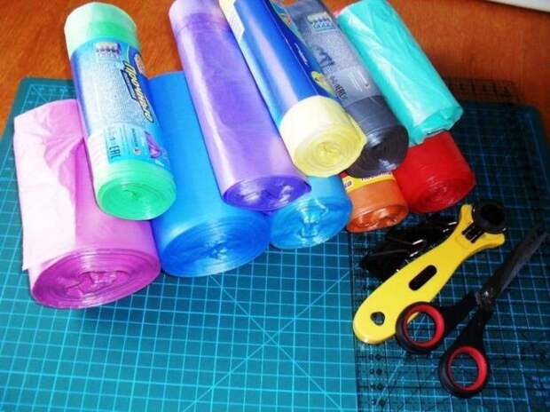 Поделки из пакетов — интересные украшения изделия, игрушки