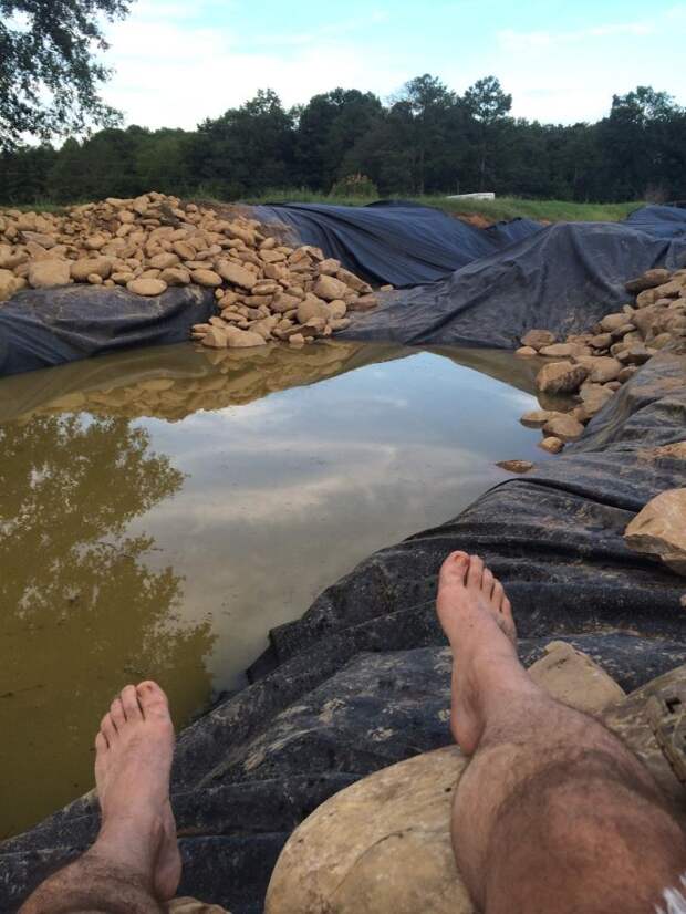 Площадь около дома выглядела скучно. Мужчина потратил три года и своими руками создал красоту: фото
