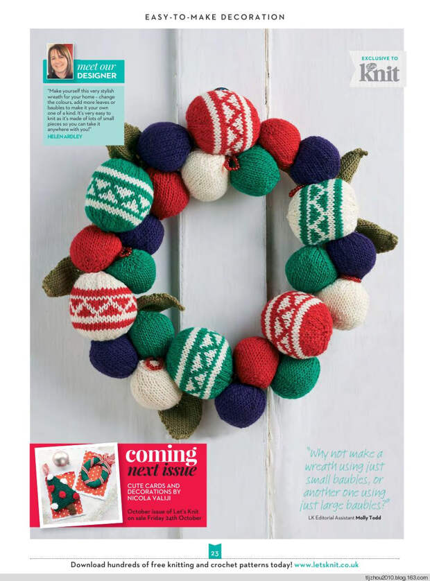 Lets Knit Single Issue Xmas Spec №14 2014 - 紫苏 - 紫苏的博客 Lets Knit Single Issue Xmas Spec №14 2014 - 紫苏 - 紫苏的博客