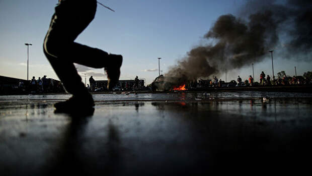 Акция протеста в Миннеаполисе Акция протеста в Миннеаполисе