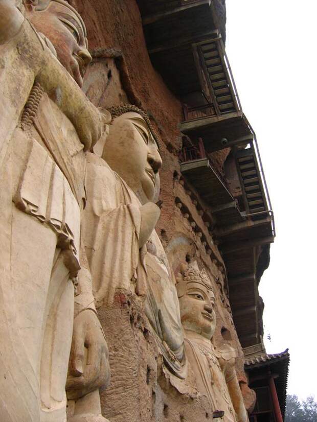 Гроты Майцзишань Maijishan Grottoes 5 Гроты Майцзишань
