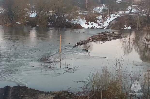Еще три низководных моста затопило в Тульской области 31 марта