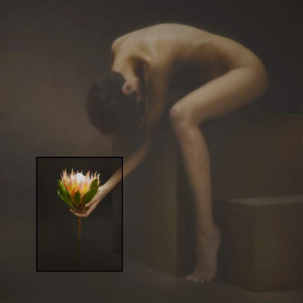 Девушка с цветком. Автор: Yoram Roth.