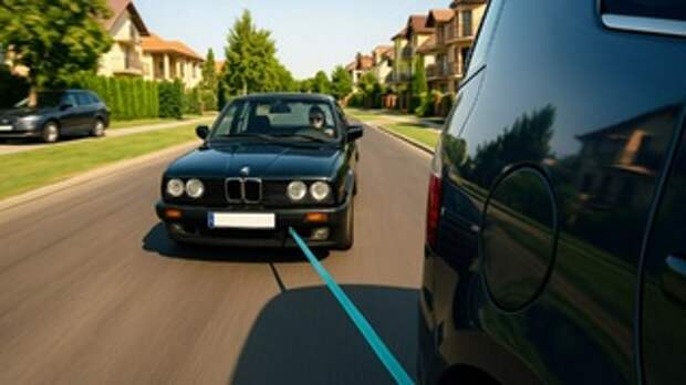 Буксировка автомобиля / Изображение сгенерировано нейросетью DALL-E