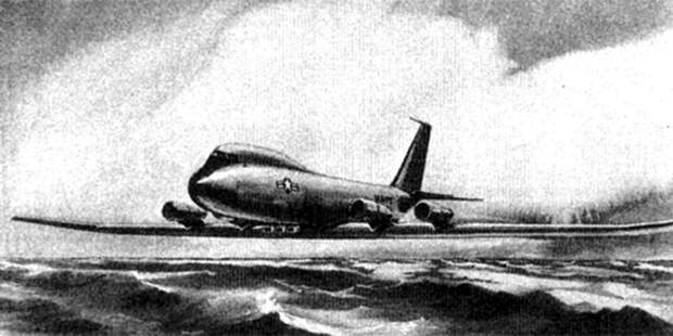 Проект противолодочного экранолёта LOBOY, разработанного в Boeing в 1963–1964 годах. Большую часть времени он должен был летать как обычный самолёт, а экранный эффект использовать в момент погони за лодкой, сокращая тем самым расход топлива