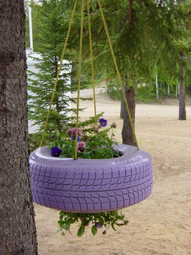 Подвесная клумба украсит любой сад или террасу. /Фото: 4.bp.blogspot.com