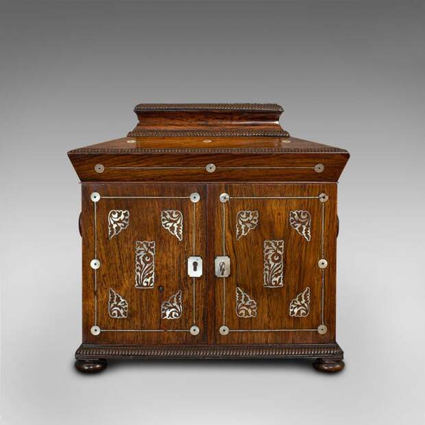 Antique Gentleman&#39;s Correspondence Box, Campaign, Travel Case, Regency For  Sale at 1stDibs