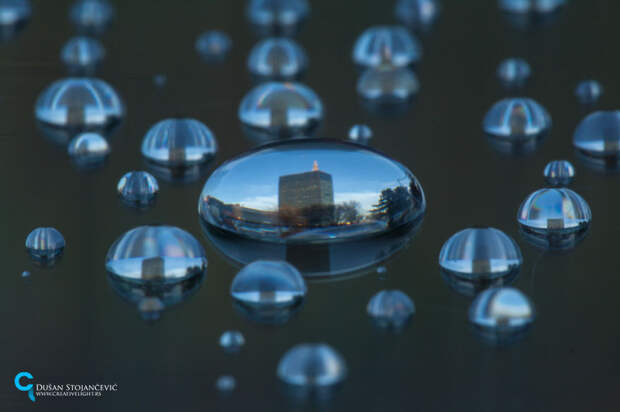 фото города в капле воды 