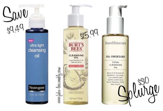 Save vs. Splurge - Cleansing Oils