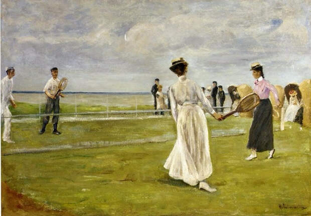 Tennis Game by the Sea. 1901 (673x469, 282Kb)