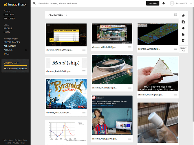 imageshack free hosting images