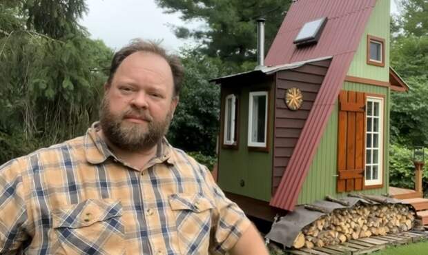 Крошечный дом, который Нил Мерч построил своими руками (Cabin McCabinface). | Фото: facebook.com.