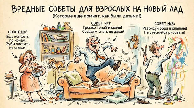 Вредные советы для взрослых, которые ещё помнят, как были детьми